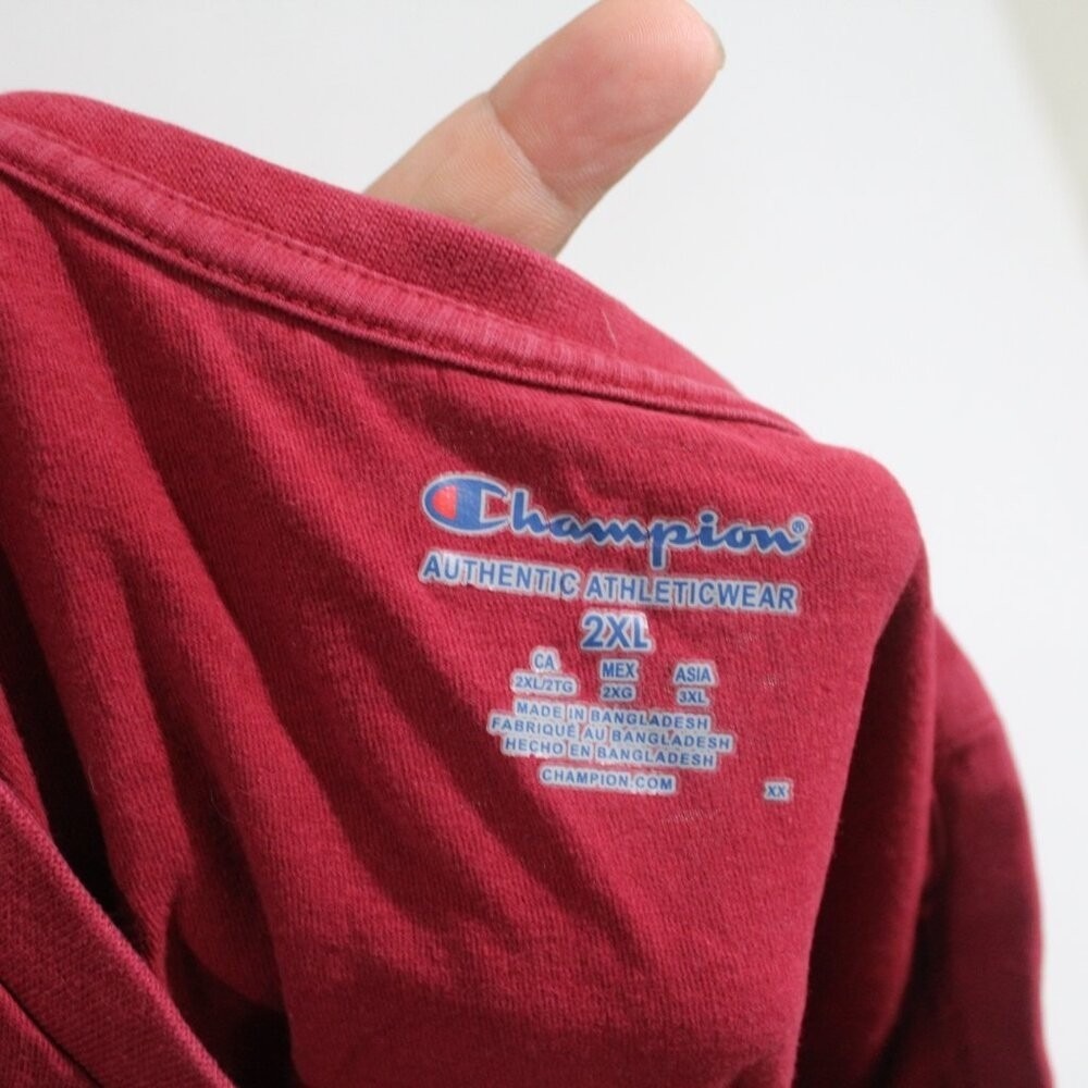 Champion Men Red Shirt Arkansas Razorbacks Short Sleeve Size XXL - Picture 7 of 8